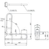  Thanh Tay Vịn ToTo T113HK7R/T110D17S 