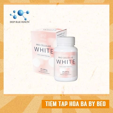Viên Uống Sáng Da, Giảm Mùi Hôi Deep Blue Health PRO CELLULAR WHITE 60 Viên