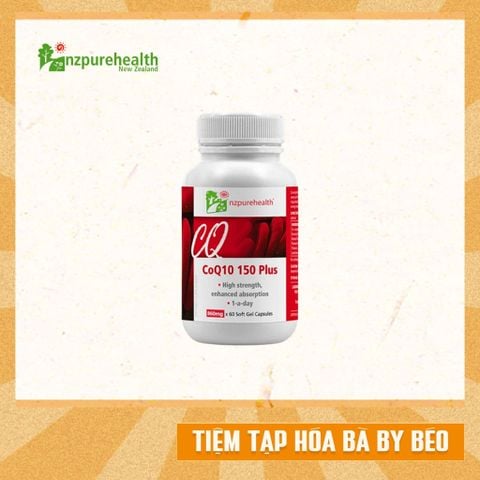 Viên uống Bổ Tim Mạch, chống oxy hóa CoQ10 150 Plus NzPureHealth