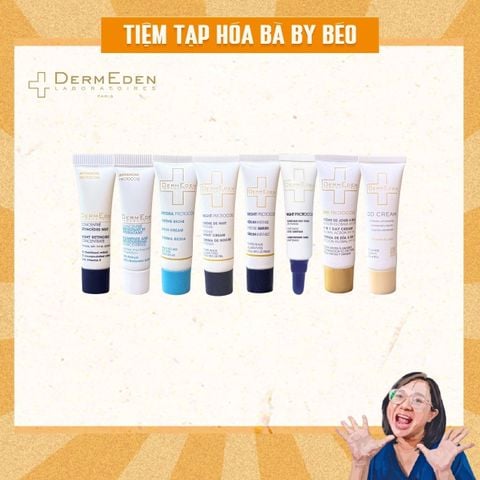 [Combo minisize] - Kem mắt, kem đêm, kem chống nắng 4in1 & kem ngày thương hiệu DermEden