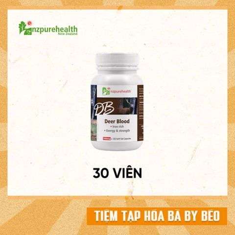Viên Máu Hươu Bù Máu Bổ Sung Sắt Tự Nhiên NzPureHealth Deer Blood