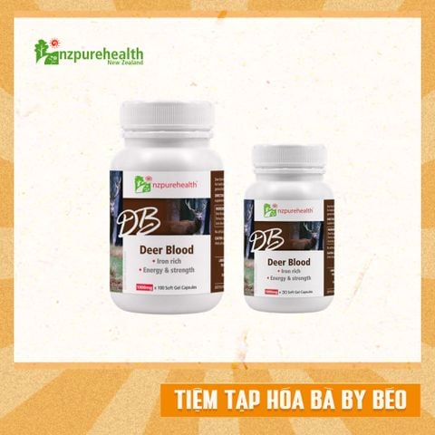 Viên Máu Hươu Bù Máu Bổ Sung Sắt Tự Nhiên NzPureHealth Deer Blood