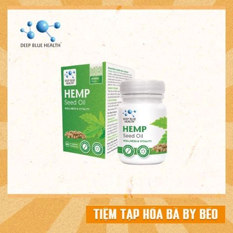 Viên Omega 369 Thuần Chay Từ Hạt Gai Dầu Deep Blue Health Hemp Seed Oil