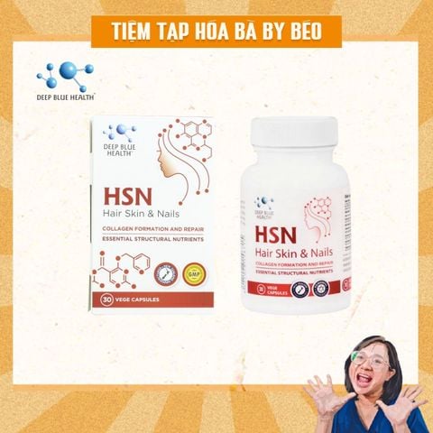 Thực phẩm bảo vệ sức khỏe HSN Hair Skin and Nails 757mg Vege Capsules