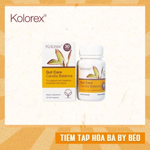 Viên đào thải nấm vùng kín Kolorex Gut Care Candida Balance Dr Chubby