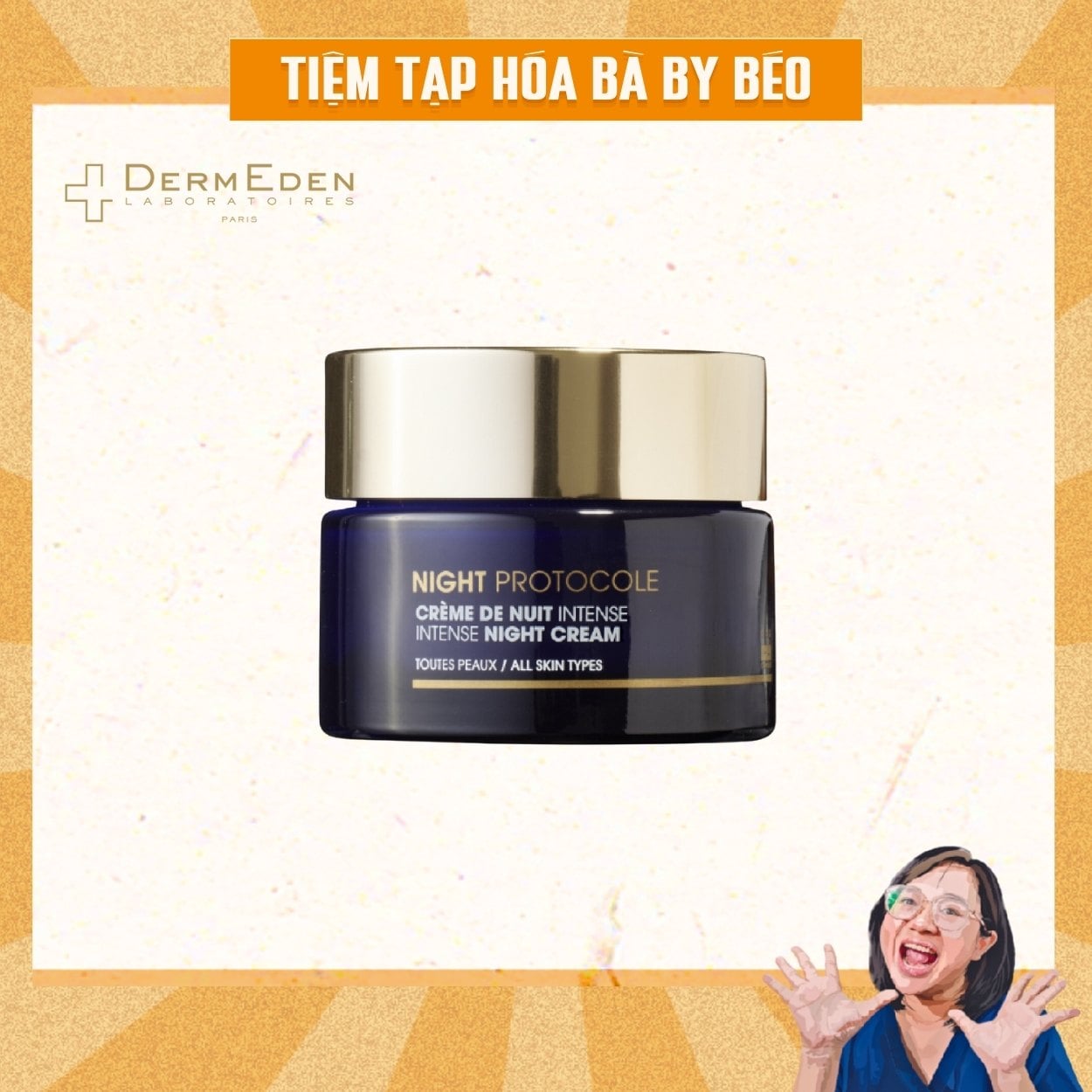 Kem Dưỡng Sáng Da Ban Đêm DermEden Night Protocole Intense Night