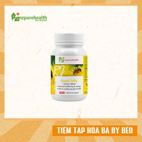 Viên sữa ong chúa New Zealand tăng năng lượng NZPureHealth Royal Jelly 30 viên