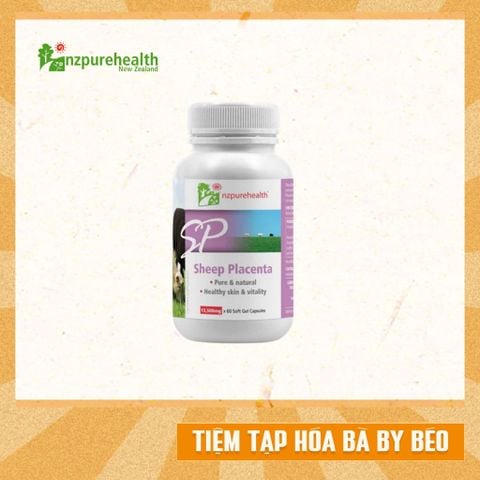 Viên Nhau Thai Cừu Tím Đẹp Da & Nội Tiết Sheep Placenta NzPureHealth 30 Viên