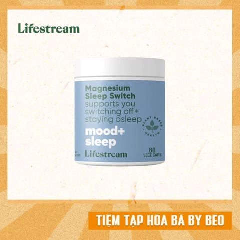 Viên Uống Ngủ Ngon Bổ Sung Magie Lifestream Magnesium Sleep Switch 60 Viên