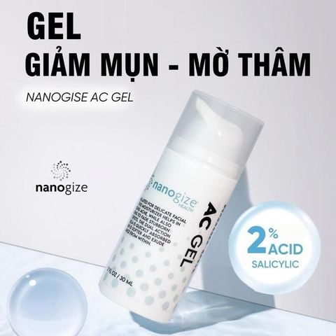 Gel dành cho da mụn thâm Nanogize Ac Gel 30ml và 10 mL