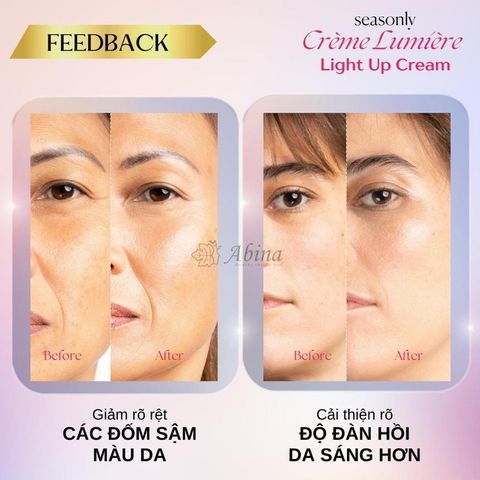 Seasonly Crème Lumière Kem dưỡng trắng da Light Up Cream 40ml