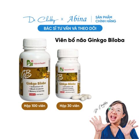 Viên Ginkgo Biloba 10.000mg Bổ Não, Tăng Tuần Hoàn, Hỗ Trợ Ngủ Ngon NZPureHealth