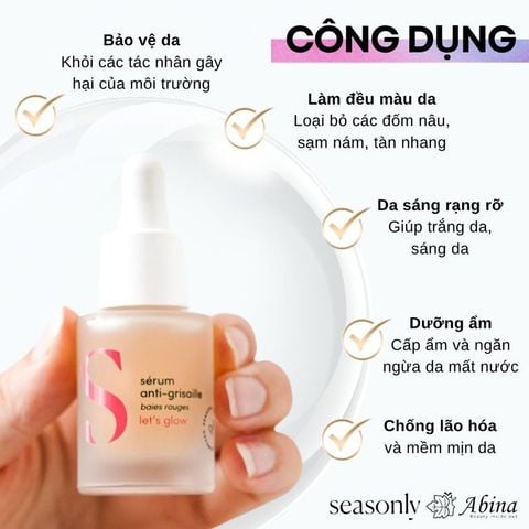 Serum làm sáng da Seasonly Radiance Serum (Sérum Anti-Grisaille) 15ml