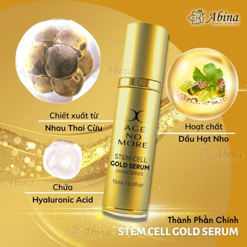 Serum tế bào gốc nhau thai cừu Age No More Stem Cell Gold Serum