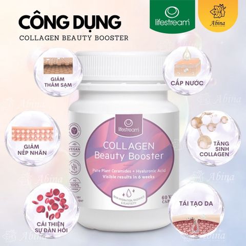 Viên Collagen Chay Lifestream Collagen Beauty Booster 60 Viên