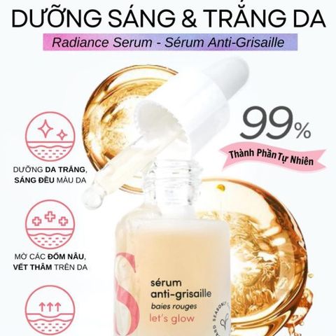 Serum làm sáng da Seasonly Radiance Serum (Sérum Anti-Grisaille) 15ml