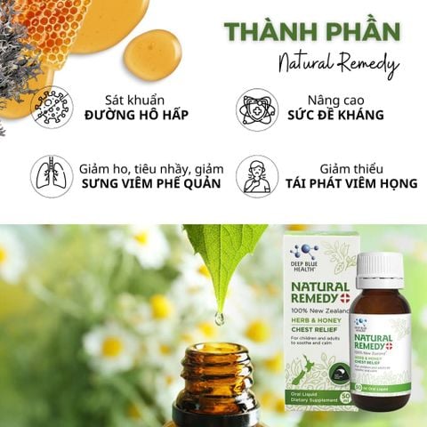 Thực phẩm bảo vệ sức khỏe Natural Remedy+