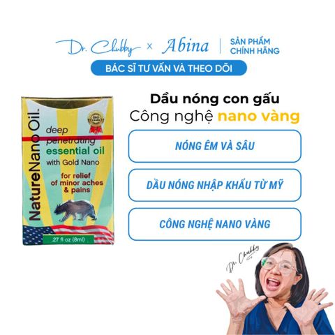 Dầu nóng con gấu công nghệ nano Natural Nano Oil 8ml (Mỹ)