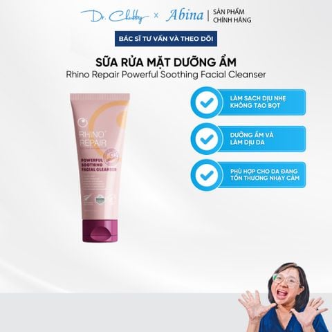 Sữa Rửa Mặt Cấp Ẩm Phục Hồi Da Nhạy Cảm Rhino Repair Facial Cleanser 150ml
