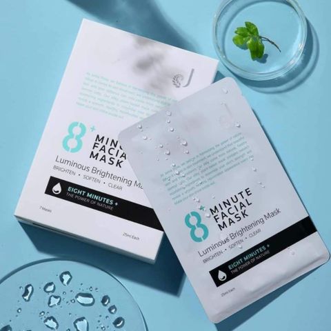 Mặt nạ trắng da 8 phút Jema Rose 8+ Luminous Whitening Mask (7x25ml)