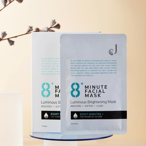Mặt nạ trắng da 8 phút Jema Rose 8+ Luminous Whitening Mask (7x25ml)