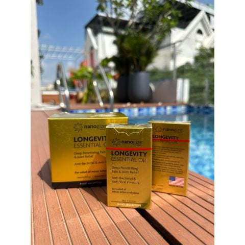 Dầu gió vàng Nanogize Longevity Essential Oil Deep Penetrating (21ml)