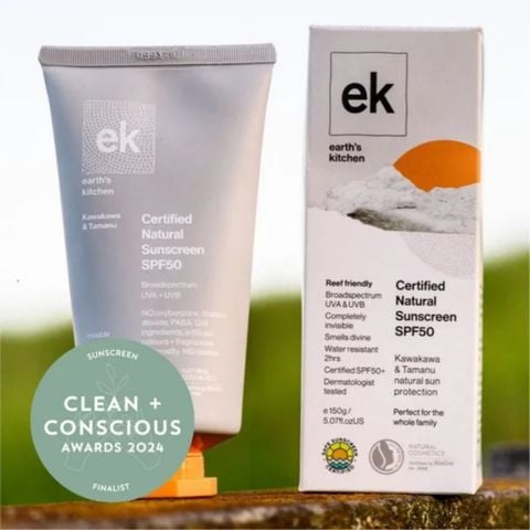 Kem Chống Nắng Thuần Tự Nhiên EK Kawakawa & Tamanu Cấp Ẩm Phục Hồi SPF50 150g