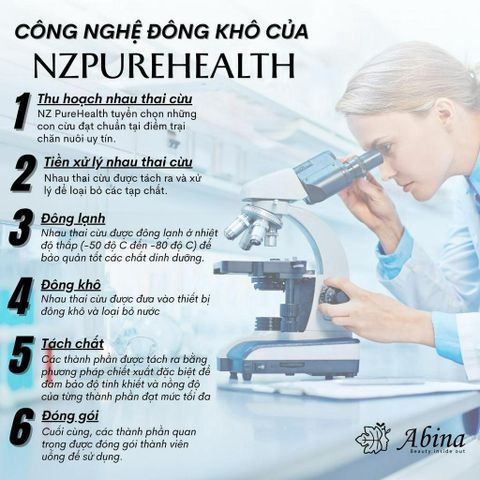 Viên Nhau Thai Cừu Tím Đẹp Da & Nội Tiết Sheep Placenta NzPureHealth 30 Viên