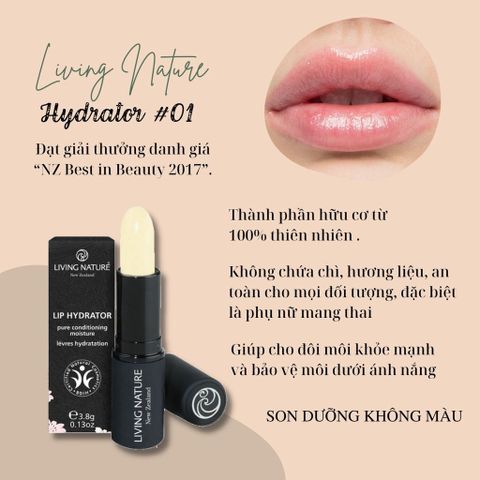 Son Dưỡng Môi Living Nature Lip Hydrator 01