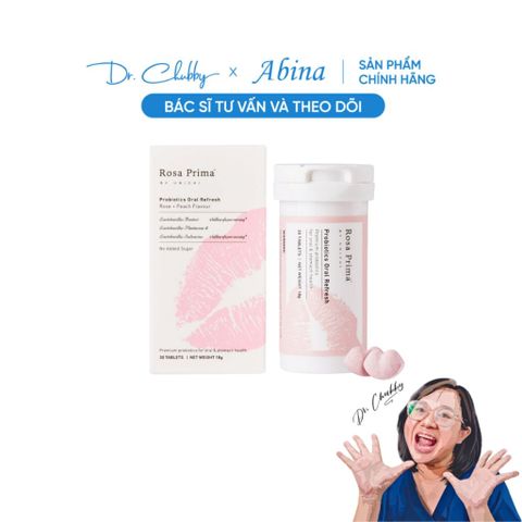 Men Vi Sinh Thơm Miệng Hương Hoa Hồng Unichi Rosa Prima Probiotics 30 Viên