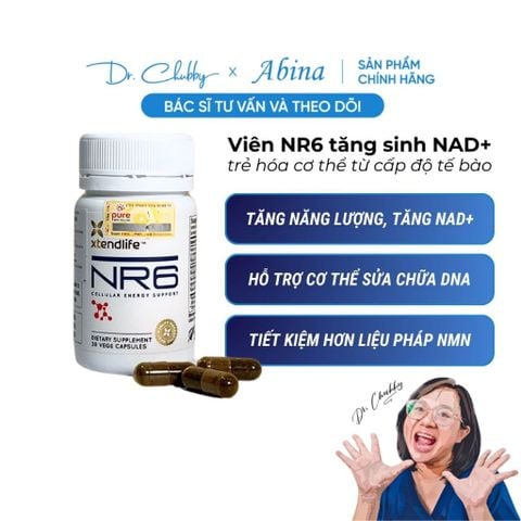 Viên NR6 Xtendlife - Tăng Sinh NAD+, Trẻ Hóa Tế Bào, Buồng Trứng