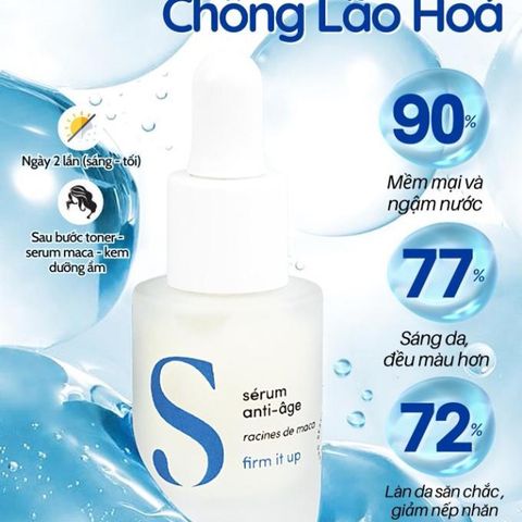Serum dưỡng ẩm chống lão hóa Seasonly Anti-Aging Serum chiết xuất rễ maca 15ml