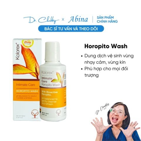 Gel Vệ Sinh Kolorex Horopito Intimate Care Wash 100ml Giảm Nấm Ngứa, Khử Mùi