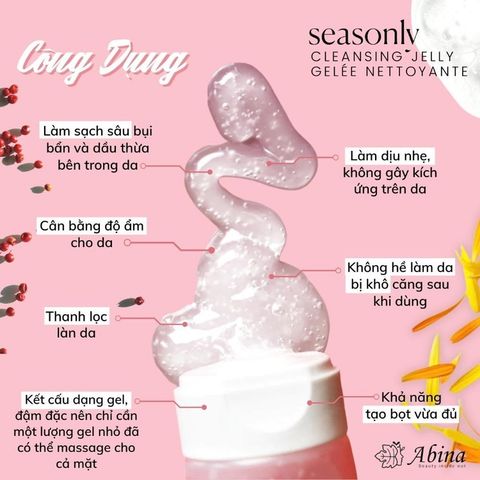 Sữa rửa mặt Seasonly Cleansing Jelly (Gelée Nettoyante) 100ml
