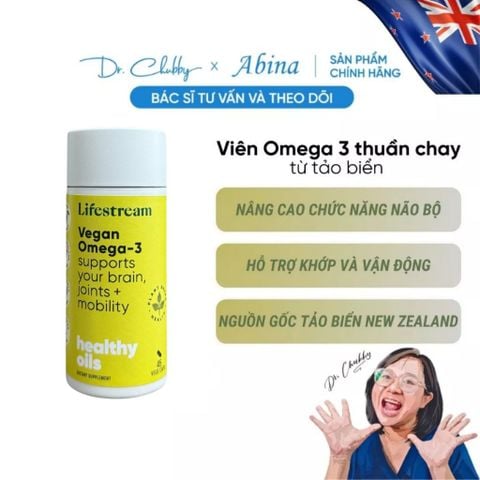 Viên Omega 3 Thuần Chay Từ Tảo Biển Lifestream Vegan Omega 3 45 Viên