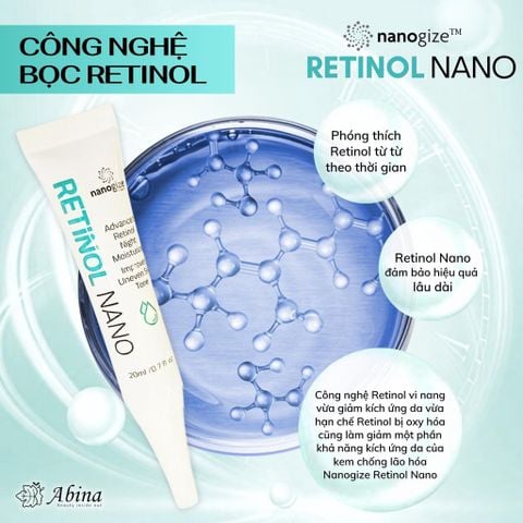 Retinol 0.5 Bọc Chống Lão Hóa, Giảm Sạm Nám Nanogize Retinol Nano 20mL
