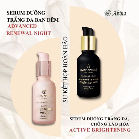Serum Đen Giảm Sạm Nám Ban Đêm Living Nature Advanced Renewal Night Serum 30ml