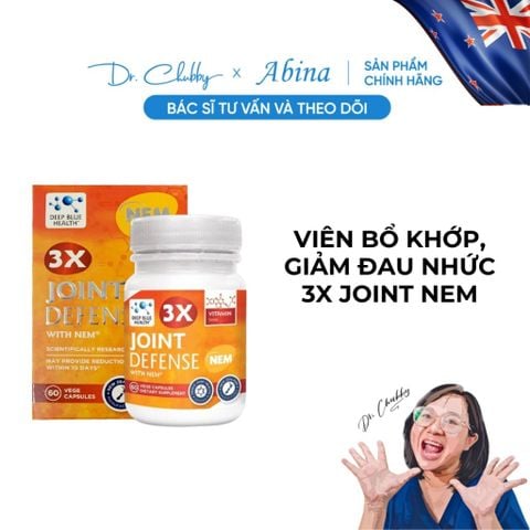 Viên Bổ Khớp Giảm Đau Nhức Deep Blue Health 3x Joint Defense with NEM 60 Viên