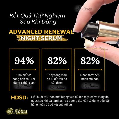 Serum Đen Giảm Sạm Nám Ban Đêm Living Nature Advanced Renewal Night Serum 30ml