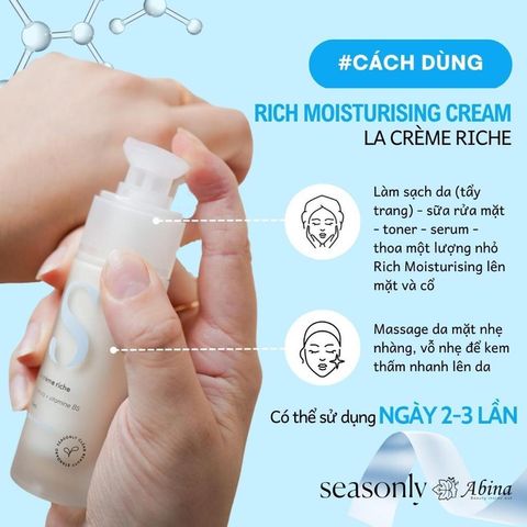 Kem dưỡng ẩm Seasonly Rich Moisturising Cream (La Crème Riche) 30ml