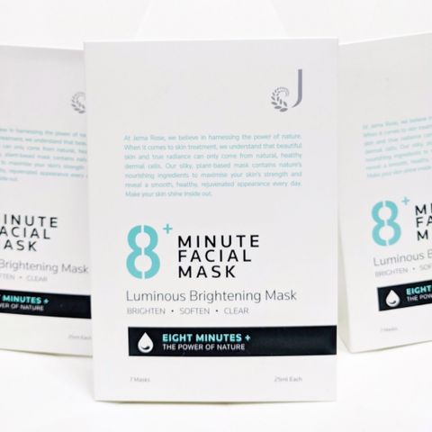 Mặt nạ trắng da 8 phút Jema Rose 8+ Luminous Whitening Mask (7x25ml)