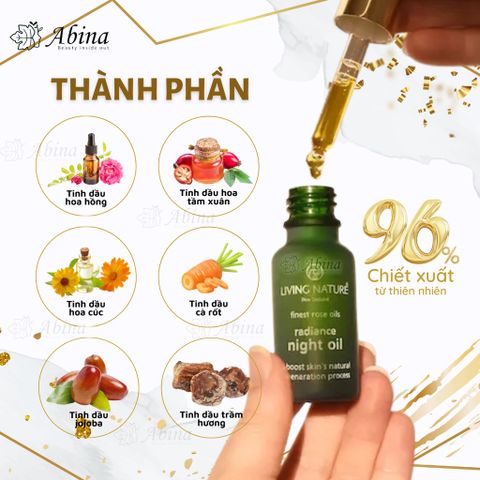 Dầu Dưỡng Sáng Da Ban Đêm Living Nature Radiance Night Oil 18ml