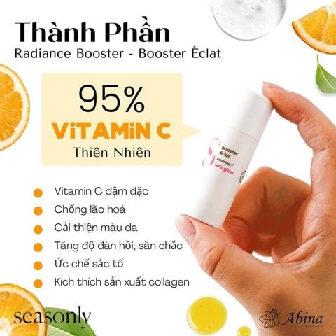 Serum Tăng Cường Vitamin C Dưỡng Trắng Da Seasonly Radiance Booster 10ml