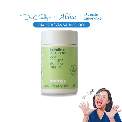 Viên Tảo Xoắn Hữu Cơ Đẹp Da, Bổ Não Lifestream Spirulina Blue Extra 200 Viên