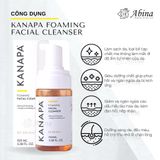 Bọt rửa mặt kiêm tẩy trang & toner Kanapa Foaming Facial Cleanser 100mL