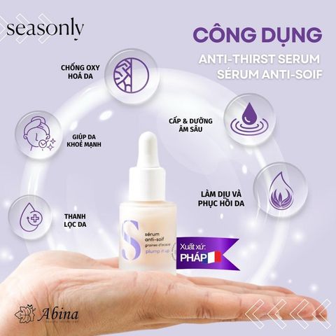 Serum cấp ẩm Seasonly Hydrating Serum (Sérum Anti-Soif) 15ml
