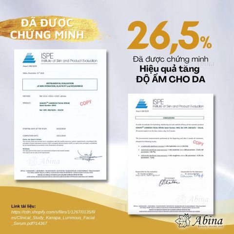 Serum Giảm Nám, Trắng Đều Màu Da Kanapa Luminous Facial Serum 30ml