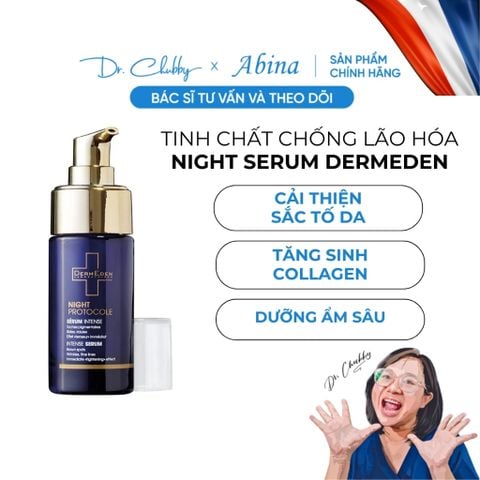 Serum Đêm Chống Lão Hóa, Trắng Da DermEden Night Protocole Intense 30ml