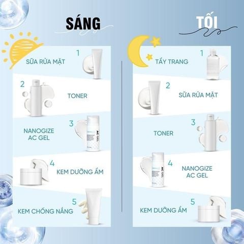 Gel dành cho da mụn thâm Nanogize Ac Gel 30ml và 10 mL