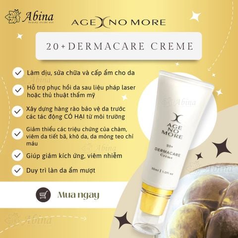 Kem Mật Ong Manuka 20+ Phục Hồi Da Hư Tổn Age No More Dermacare Creme